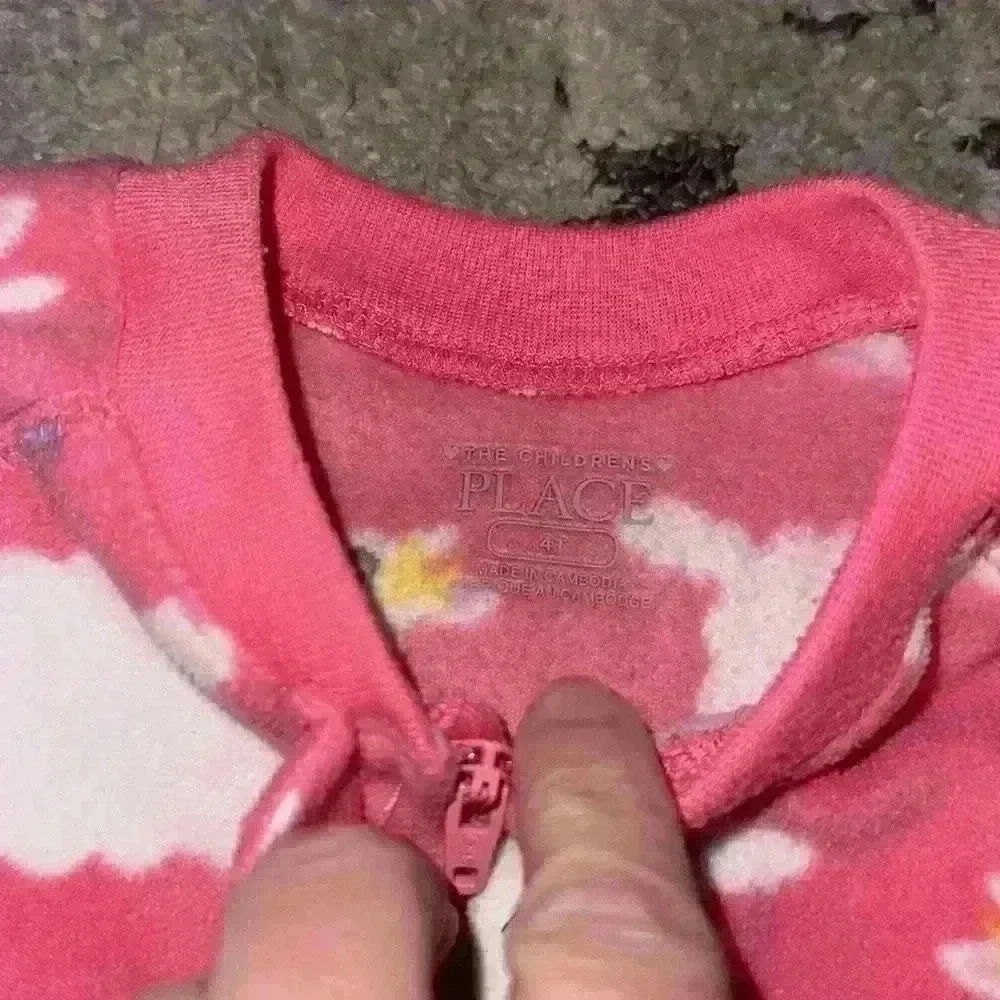 The Children's Place Footed Pajamas‎ Llamas w/ I love my Mama size 4t